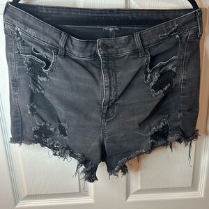 American Eagle Distressed Shorty Shorts
